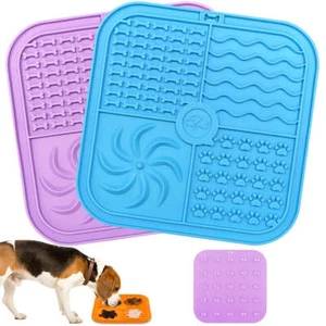 Saug Haustier Leckmatte Slow Greedy Feeder für Hunde Katzen Silikon Pad - Bild 1 von 15