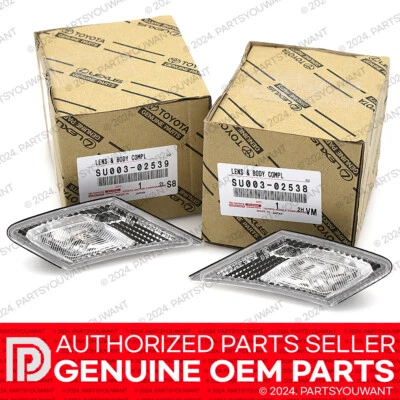 GENUINE Toyota GT86 86 Scion FR-S Subaru BRZ JDM Clear Side Marker Lenses [Set] - Image 1 of 4