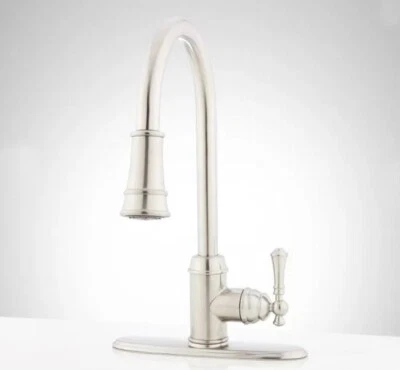 Signature Hardware SHXCAM107CP Amberley Kitchen Faucet, 448171, Polished Chrome - Image 1 of 4