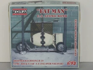 Kora 1/72 Scale "Fat Man" U.S Atomic Bomb w/Transport Carriage - Picture 1 of 1