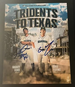 Harry Ford / Cole Young Futures Game Auto Signed 8x10 Photo Dual Rookie RC 🔥 - Picture 1 of 1