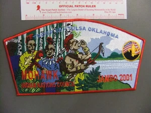 Boy Scout Indian Nations Council 2001 Jamboree JCP RED 0353DD - Imagen 1 de 1