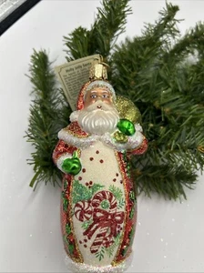 Old World Christmas Ornament Holly Jolly Santa 2007 Retired HTF - Picture 1 of 5