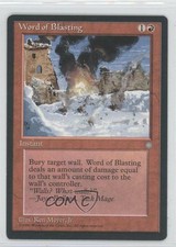 1995 Magic: The Gathering - Ice Age Word of Blasting #WOBL 0b4
