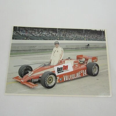 Postcard AJ Foyt 1983 Indy 500 Valvoline Gilmor March Cosworth Foyt Enterprise - Image 1 of 4