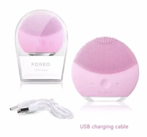 FOREO LUNA mini 2 - Waterproof Facial Cleaning  Brush/ Massager.  Pink and Blue - Picture 1 of 10