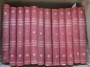 John L STODDARD'S LECTURES 12 volumes 3/4 Leather Decorator's Set Balch 1903 - Imagen 1 de 9