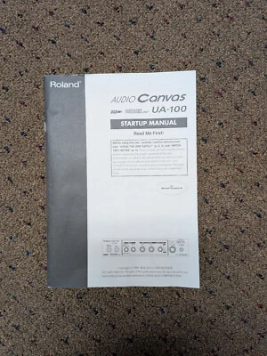 Roland Audio Canvas UA-100 User Manual - Image 1 of 2
