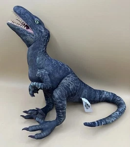 Jurassic World Universal Studios Velociraptor Raptor Plush Posable Tail Dinosaur - Picture 1 of 9