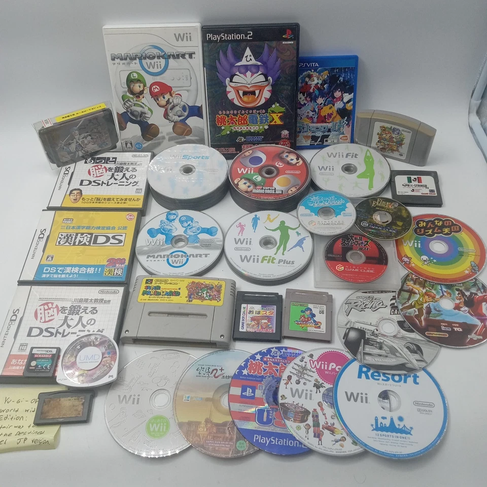 Huge Mixed Lot Of Japanese Games Nintendo Gamecube N64 Gameboy DS Wii PS2 PSP - Image 1 of 4