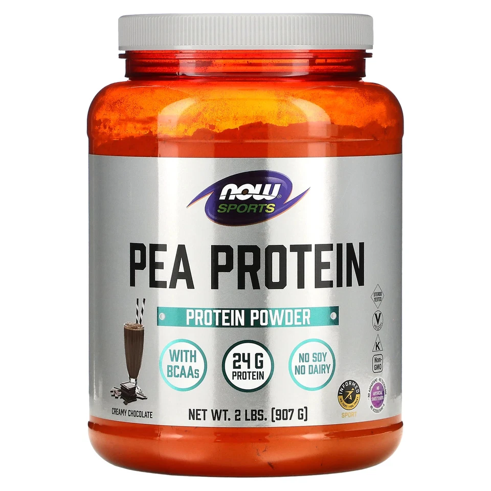 Now Foods Pea Protein Dutch Chocolate - 2 lbs