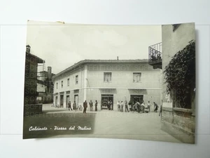 CARTOLINA CALCINATO PIAZZA DEL MULINO BRESCIA ANIMATA TABACCHI BAR - Picture 1 of 2