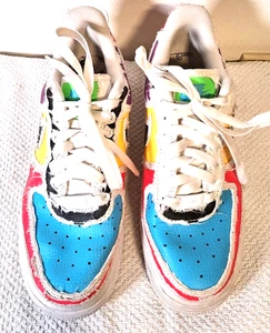 Nike Air Force One Women 7.5 Tear Away Revea C11650-100 Multi Color Retro - Picture 1 of 7