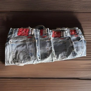 Lucky Brand Jeans Lot Of 4 Pairs Vintage Dungarees Light Wash Distressed Size 32 - Picture 1 of 21
