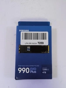Samsung 990 Evo Plus Ssd 4tb, Pcie Gen 4x4 | Gen 5x2 M.2, Speeds Up-to 7,250 - Afbeelding 1 van 5