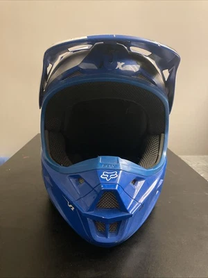Casco de Motocross Fox V1 Talla L Azul Blanco Foto 1 de 4