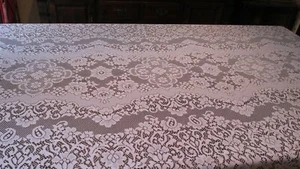 ""WEISSE SPITZE - TRADITIONELLES DESIGN - TISCHDECKE"" - X-LANG - 68 X 110 - Bild 1 von 3