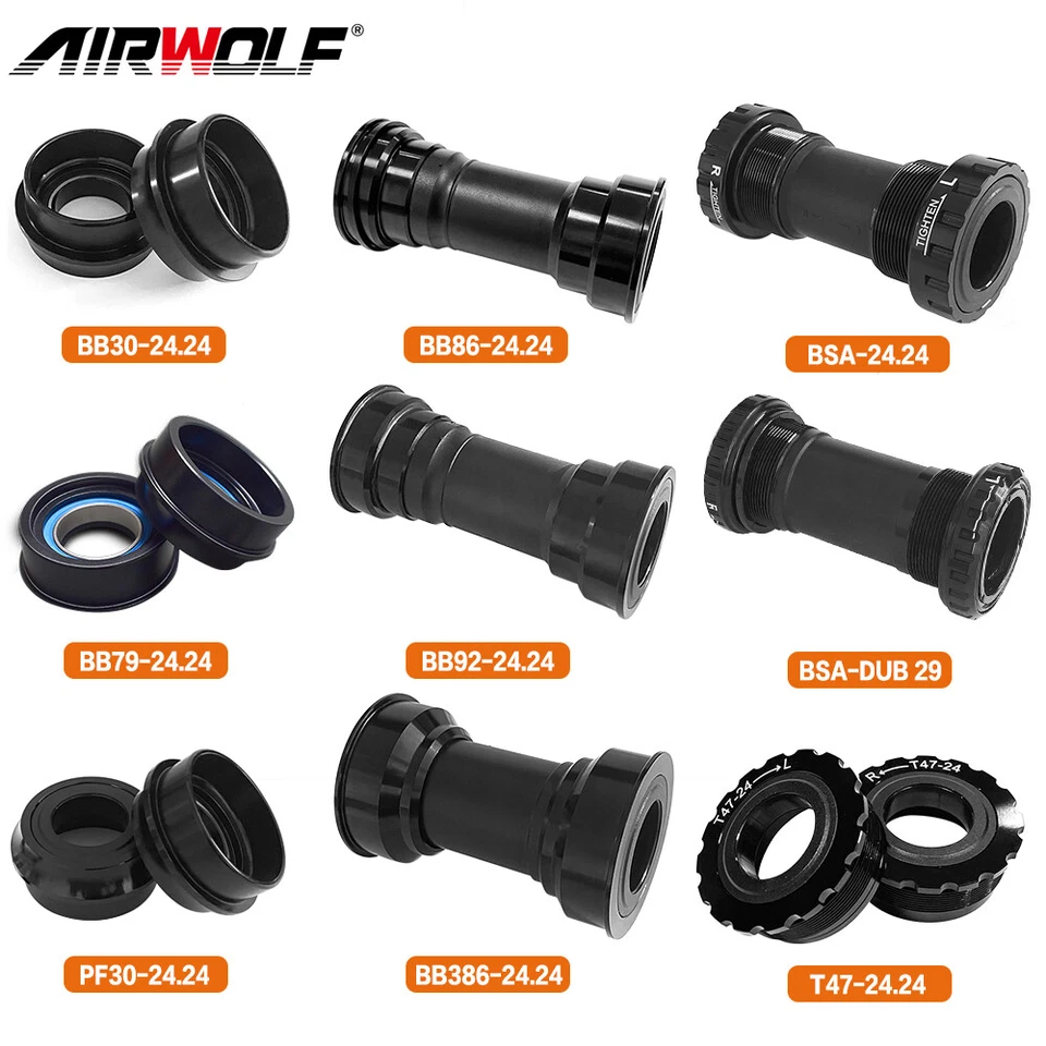 Road MTB Bike Bottom Bracket BB30 BB79 PF30 BB86 BB92 BB386 BSA T47 for Shimano - Image 1 of 4