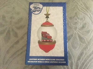 Disney 30th Anniversary Snowglobe Sketchbook Ornament Cars Lightning McQueen NEW - Picture 1 of 5