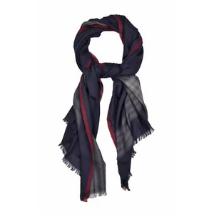 BRUNELLO CUCINELLI MEN'S CASHMERE BLEND TWO TONE MEDIUM WEIGHT FASHION SCARF - Picture 1 of 2