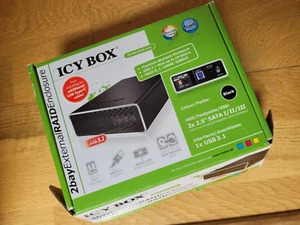 ICY BOX RAID IB-RD2253-C31 Enclosure for 2 x 2.5 Inch SSD & HDD, USB-C & USB-A C - Photo 1/4