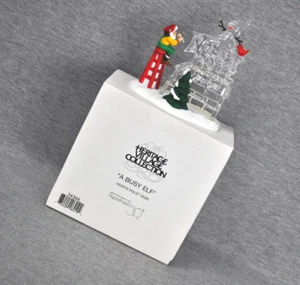 A Busy Elf 56366 Dept 56 Heritage Village Collection Retired 1999 - Picture 1 of 13