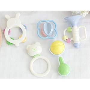 Baby Rattle 5pcs Set Infant Kids Handbells Cute Toy Hand Shaking Bells Rattles - Picture 1 of 7