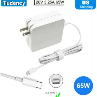 65W USB C Type C for Acer Chromebook Lenovo/HP/Asus/Samsung Power Laptop Charger - Image 1 of 4