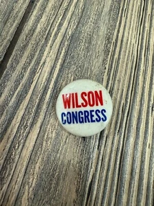 Vintage Wilson Congress Campaign Pinback Button .75" - Picture 1 of 3