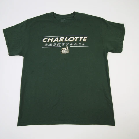 Charlotte 49ers Gildan Dry Blend Short Sleeve Shirt Men's Green Used Cover