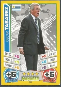 TOPPS MATCH ATTAX BRASIL 2014 COPA MUNDIAL - #303 - URUGUAY - OSCAR TABAREZ - Imagen 1 de 1