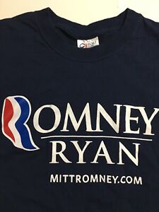 MITT ROMNEY conservative T shirt 2012 Presidential Run Paul Ryan Trump Pence XL