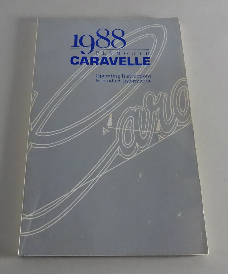 Manuale Dell'Owner / Manuale Plymouth Caravelle Anno 1988 - Immagine 1 di 2