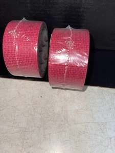 Burlap Burgundy Fashion Duct Tape - 2 Rolls 1.88" X 10 Yards Each - Picture 1 of 4