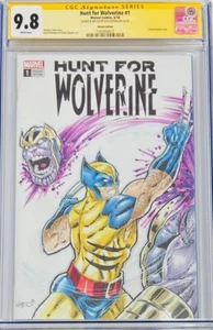 Marvel Hunt for Wolverine #1 schizzo originale e firmato da Alex Kotkin CGC 9.8 SS - Foto 1 di 1