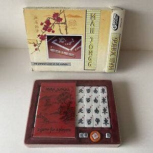 Mah Jongg 144 Tiles 3 Dice Wind Indicator & Booklet Complete Gibsons Games Boxed