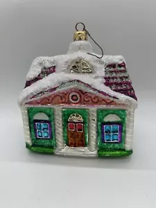 Christopher Radko Green House Sugar Hill Glass Ornament Collection 1997 4.5” - Picture 1 of 9