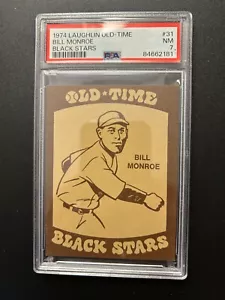 1974 Laughlin Old Time Black Stars #31 Bill Monroe PSA 7 - Picture 1 of 2