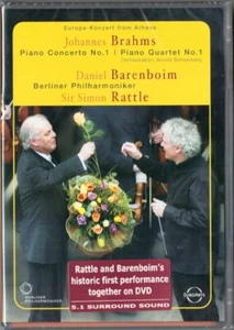 DVD Daniel BARENBOIM & Simon RATTLE BRAHMS Piano Concerto No.1 Quartet SCHÖNBERG - Picture 1 of 1