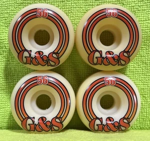 G&S 90's Skateboard Wheels 56MM 98A Natural Dbl Conical Rare - Picture 1 of 6
