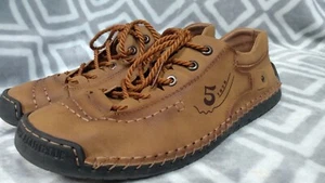 Five Store City Men’s Brown Leather Shoes 45 - Picture 1 of 8