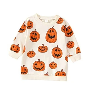 Toddler Baby Halloween Outfit Boy Girl Pumpkin 2-3T Oversized Pumpkin - Picture 1 of 8