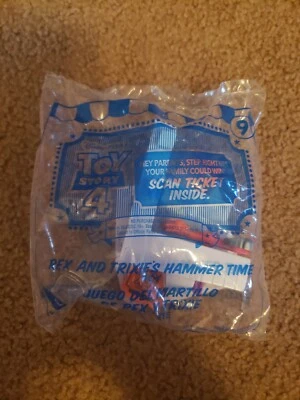 McDonald's Toy Story 4 Happy Food Toys #9 2019 Rex and Trixie's Hammer Time  Foto 1 de 3