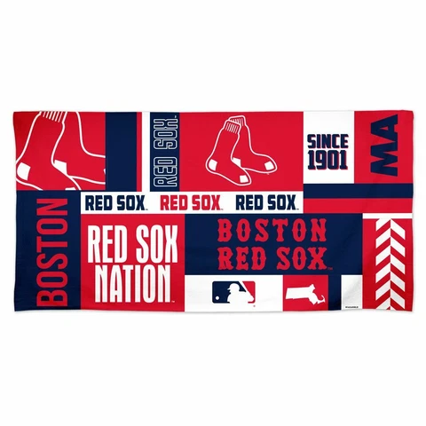 BOSTON RED SOX RED SOX NATION 30"X60" SPECTRA BEACH TOWEL NEW WINCRAFT 👀 Cover