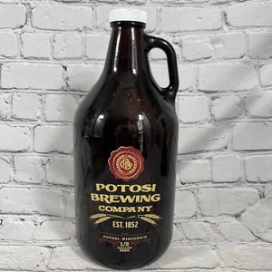 Vintage Potosi Brewing Company Brown Glass Growler - Potosi, Wisconsin 64 Fl Oz - Picture 1 of 8