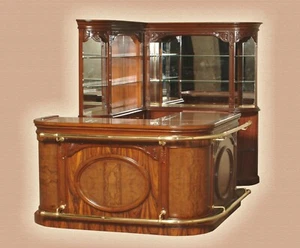 5.5 Ft European Home Bar With Marble Top - Bar Set Furniture - Bar 138COR - Picture 1 of 3