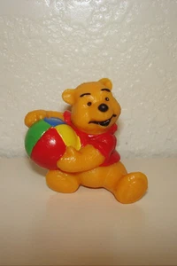 Disney Winnie the Pooh w/ Beach Ball PVC Figure Cake Topper Bully - Picture 1 of 2