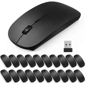 Confezione da 20 Mouse Wireless per Laptop Bulk, 2.4G Wireless Computer Mouse NUOVO - Foto 1 di 6