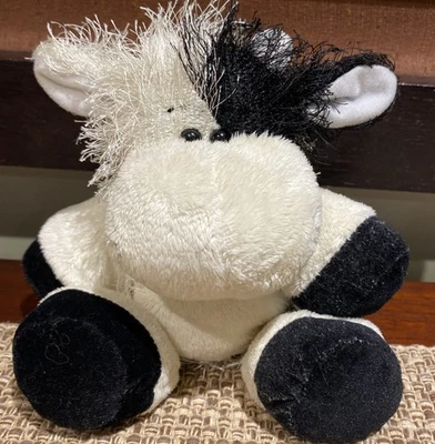 WEBKINZ Cow Plush Black & white Stuffed Animal Toy No Code - Image 1 of 4