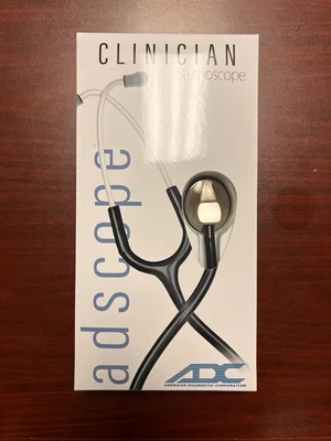 ADC 615BK Adscope Model 615 Platinum Sculpted Clinician Stethoscope - Image 1 of 3